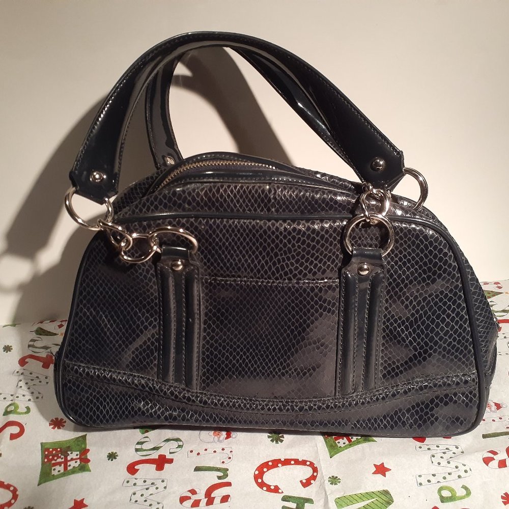 Ann Taylor Satchel Bag With Bowler Style Handles